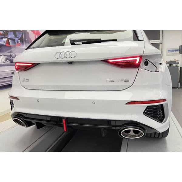 Diffusore Paraurti Posteriore Audi A3 Sportback 2021+ SLine conversione in RS3 ABS