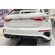 Carica l&#39;immagine nel visualizzatore di Gallery, Diffusore Paraurti Posteriore Audi A3 Sportback 2021+ SLine conversione in RS3 ABS