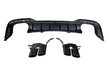 Carica l'immagine nel visualizzatore di Gallery, Diffusore Posteriore Audi A4 2020+ Sedan/ Avant Look RS4 Black Audi A4