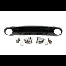 Diffusore Paraurti Posteriore Audi A4 / A4 Avant B8 08-12 conversione in RS4 ABS