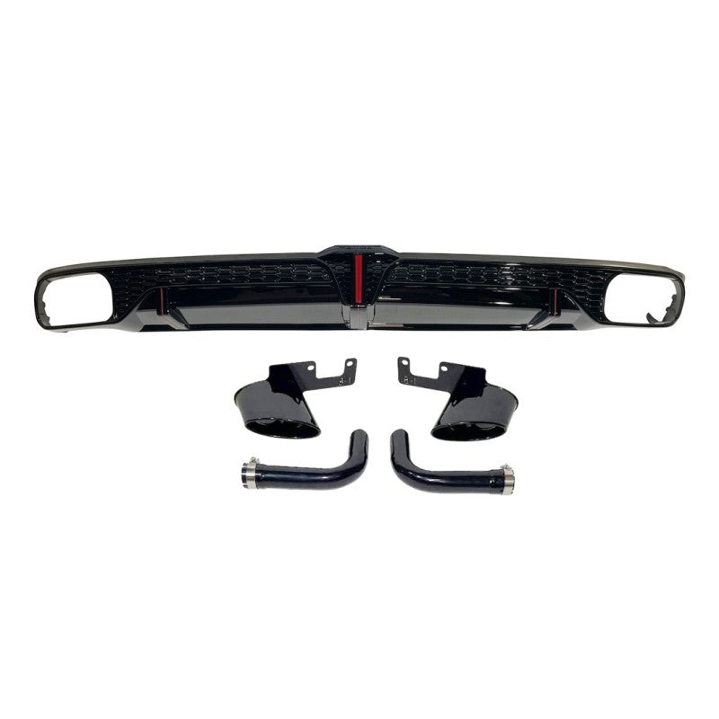 Diffusore Posteriore Audi Q8 4M 2018-2023 Look RSQ8 ABS Audi Q8 4M