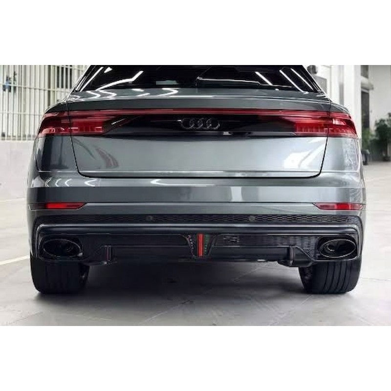 Diffusore Posteriore Audi Q8 4M 2018-2023 Look RSQ8 ABS Audi Q8 4M