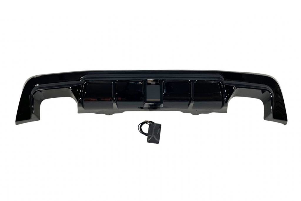 Diffusore Posteriore BMW E60 look M Performance Nero lucido Luce freno a led BMW E60,E61