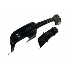 Diffusore Paraurti Posteriore BMW Serie 3 E90 / E91 conversione in M Performance Nero Lucido