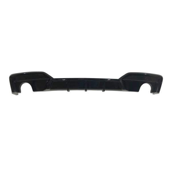 Diffusore Paraurti Posteriore BMW Serie 6 F06 / F12 / F13 conversione in M Performance 2 Uscite Nero lucido