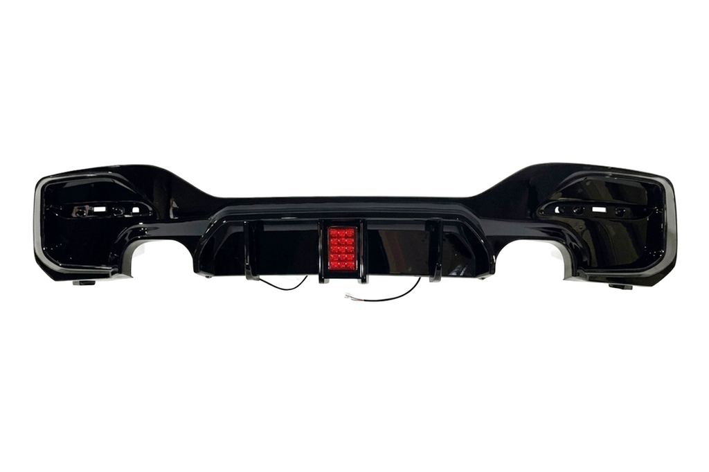 Diffusore Posteriore BMW F20 / F21 LCI 2015-2019 2 Uscite semplici Look M Performance Nero lucido BMW F20