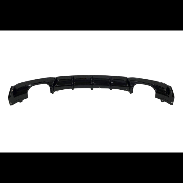 Diffusore Paraurti Posteriore BMW Serie 3 F30 / F31 conversione in M Performance 2 Uscite Nero lucido