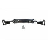 Diffusore Paraurti Posteriore BMW Serie 4 F32 / F33 / F36 conversione in M Performance 2 Uscite Nero lucido