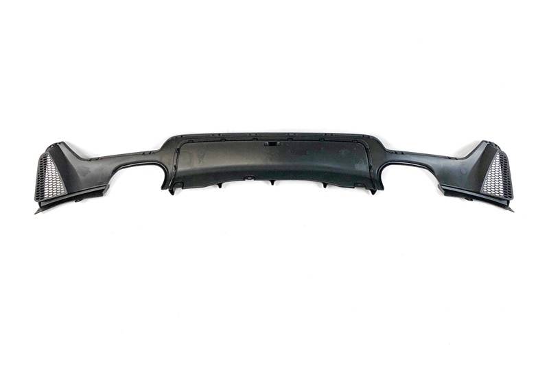 Diffusore Posteriore BMW F32 / F33 / F36 Look M Performance 2 Uscite Doppio Nero lucido BMW F32