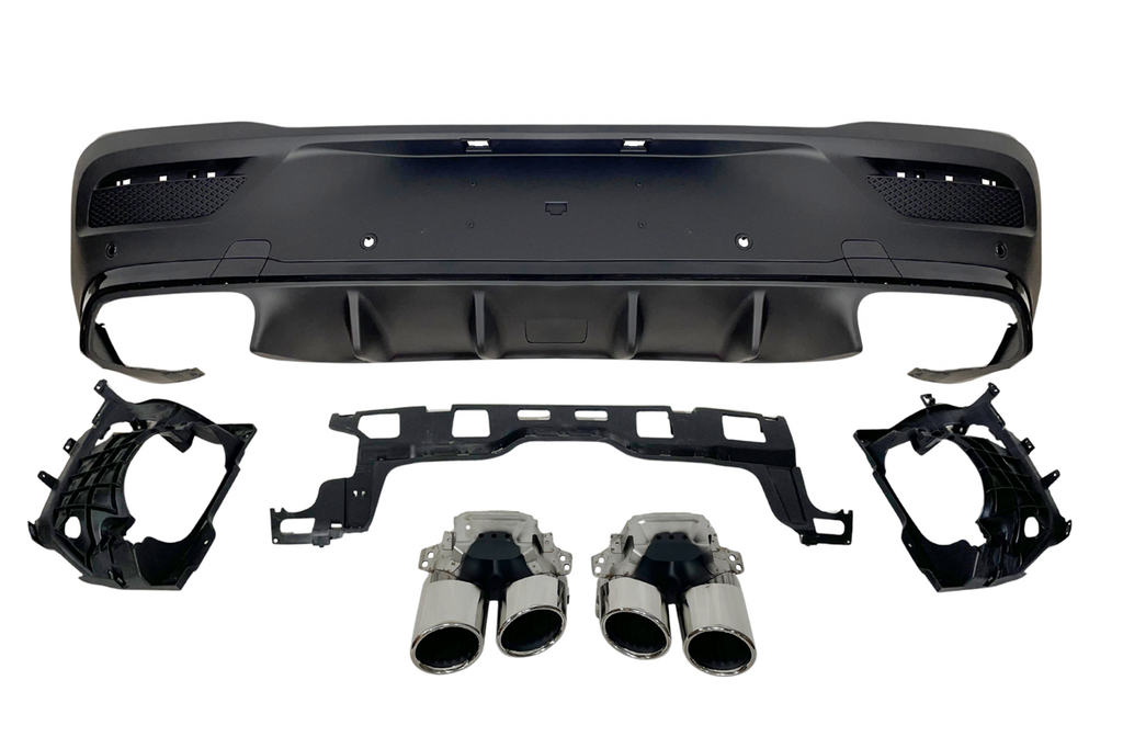 Diffusore Posteriore Mercedes C167 GLE 2020 Terminali Look E53 Black Mercedes C167