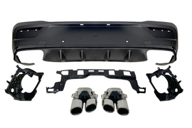 Diffusore Posteriore Mercedes C167 GLE 2020 Terminali Look E53 Black Mercedes C167