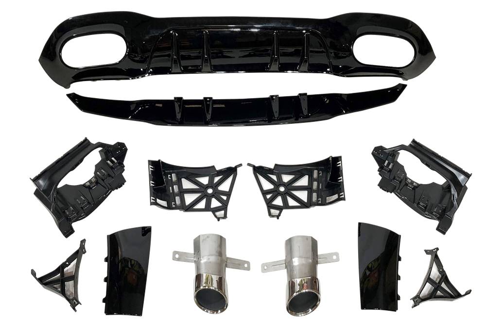 Diffusore Posteriore Mercedes V177 Look AMG A45 4 Porte Mercedes V177