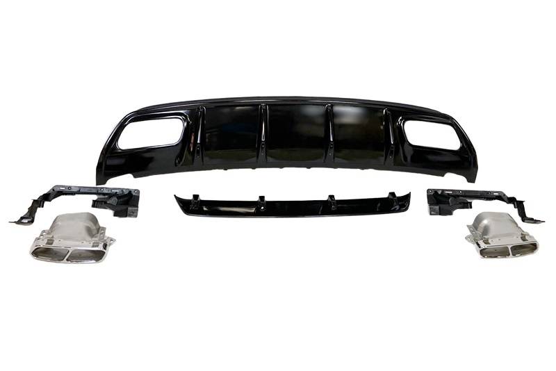Diffusore Posteriore Mercedes W176 2012-2018 Look AMG A45 ABS Mercedes W176