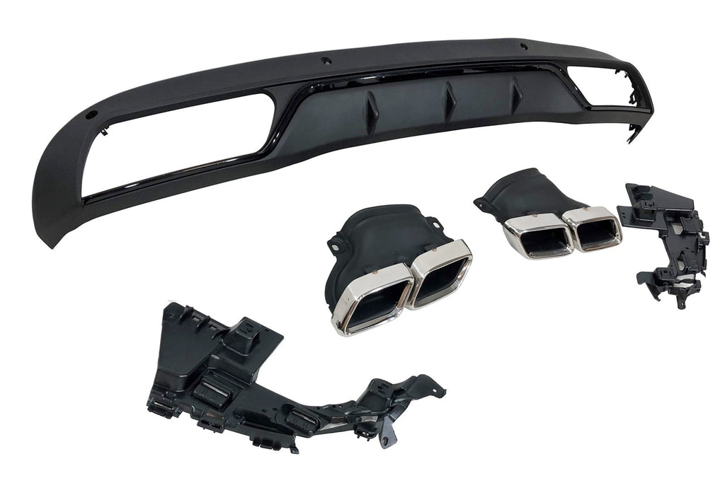 Diffusore Posteriore Mercedes W205 2014-2018 4P / SW Look C63 ABS Mercedes W205