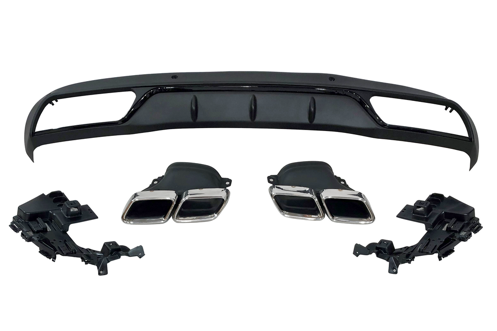 Diffusore Posteriore Mercedes W205 2014-2018 4P / SW Look C63 ABS Mercedes W205
