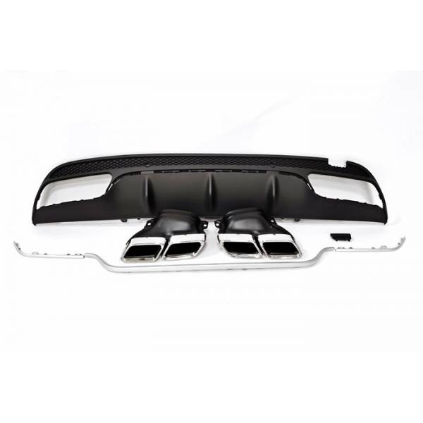 Diffusore Paraurti Posteriore Mercedes Classe C W205 2014-2018 4 Porte / STATION WAGON AMG conversione in C63 ABS