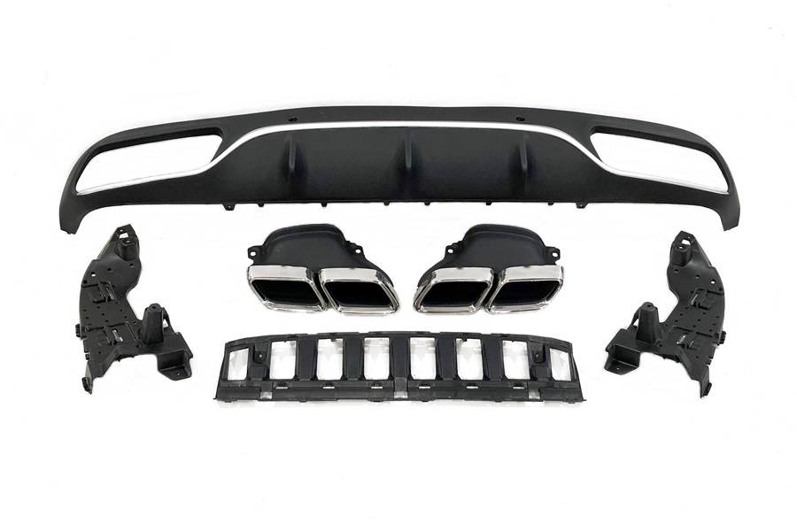 Diffusore Posteriore Mercedes W205 2014-2018 Coupe Look AMG C63 ABS Mercedes W205