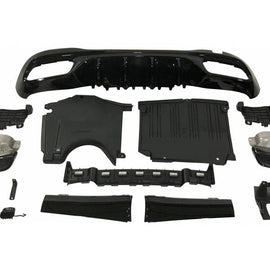 Diffusore Paraurti Posteriore Mercedes Classe C W206 conversione in C63