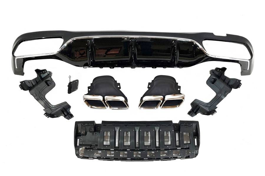 Diffusore Posteriore Mercedes W213 2016-2023 4 porte / Station Wagon look AMG E63 ABS Mercedes W213