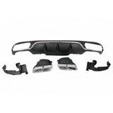 Diffusore Paraurti Posteriore Mercedes Classe E W213 4 porte conversione in AMG E63 ABS