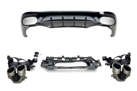 Diffusore Posteriore Mercedes W214 look AMG E53 ABS Mercedes w214