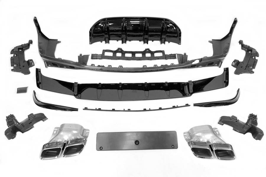 Diffusore Posteriore Mercedes X253 GLC 2020+ look AMG GLC63 Mercedes X253