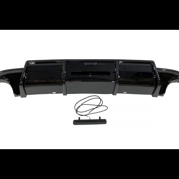 Diffusore Paraurti Posteriore Volkswagen Golf 7 conversione in TRC Nero lucido