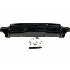 Diffusore Paraurti Posteriore Volkswagen Golf 7 conversione in TRC Nero lucido