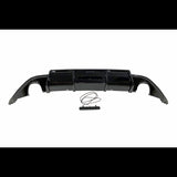 Diffusore Paraurti Posteriore Volkswagen Golf 7 conversione in TRC Nero lucido