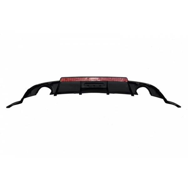 Diffusore Paraurti Posteriore Volkswagen Golf 7.5 conversione in TCR Nero lucido Red Light