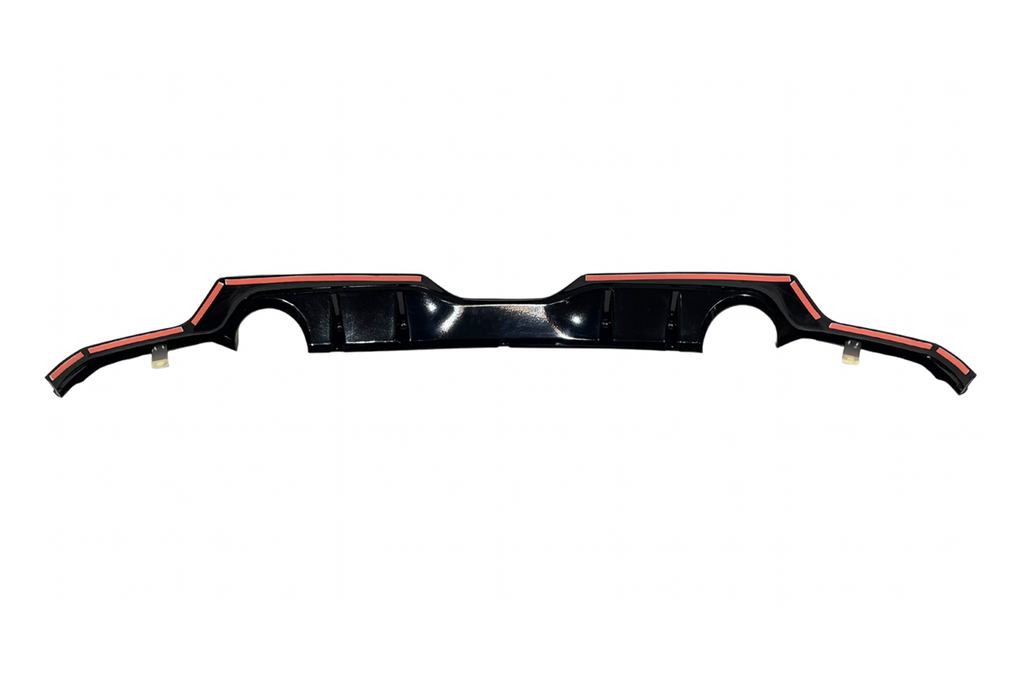 Diffusore Posteriori Toyota Yaris 2021 Look GR 2 uscite semplici Toyota Yaris
