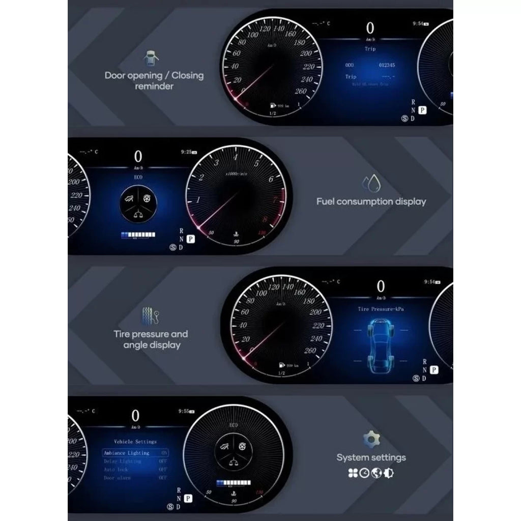 Digitale elettronico orologi per Mercedes ML GL W166 (2012-2015)