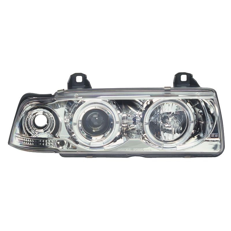 Fari Anteriori Angel Eyes SK-Import Cromati BMW Serie 3 E36