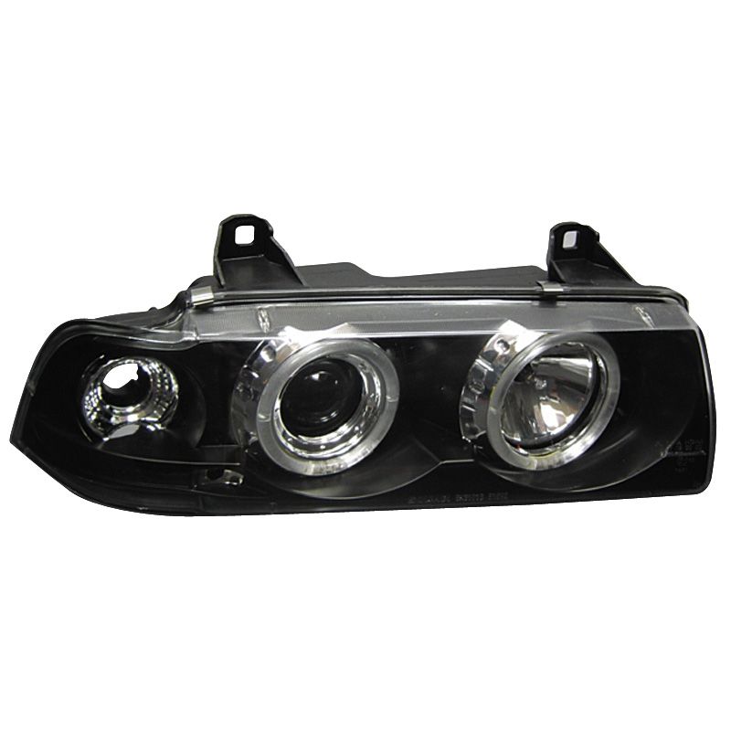 Fari Anteriori DRL Angel Eyes SK-Import Neri BMW Serie 3 E36