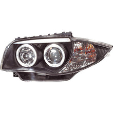 Fari Anteriori Angel Eyes SK-Import Neri BMW Serie 1 E81 E82 E87 E88