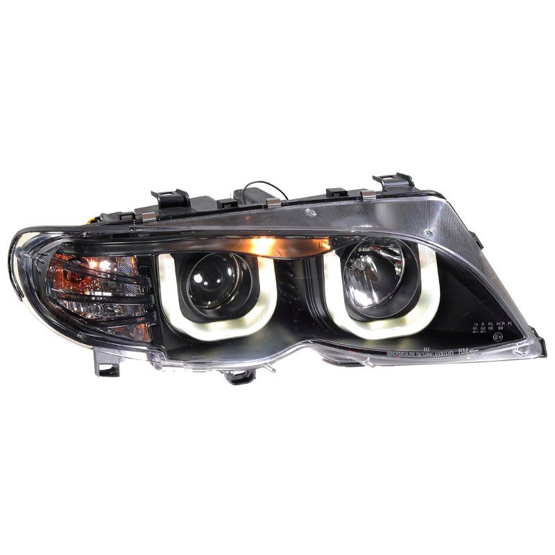 Fari Anteriori DRL SK-Import Neri BMW Serie 3 E46 LCI