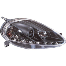 Fari Anteriori DRL con Motorino SK-Import Neri Fiat Grande Punto 2005-2008