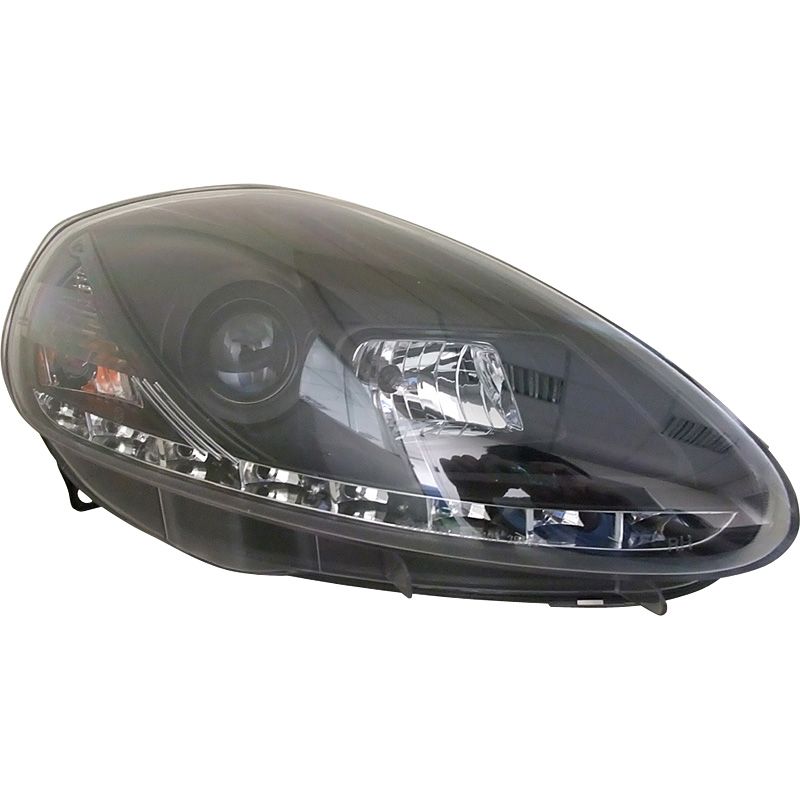 Fari Anteriori DRL SK-Import Neri Fiat Grande Punto 2005-2008