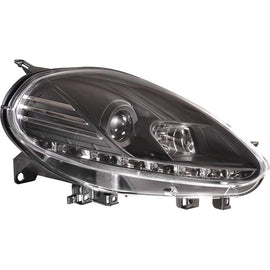 Fari Anteriori DRL con Motorino SK-Import Neri Fiat Punto Evo