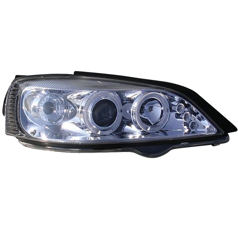 Fari Anteriori Angel Eyes Type 2 Style SK-Import Cromati Opel Astra G
