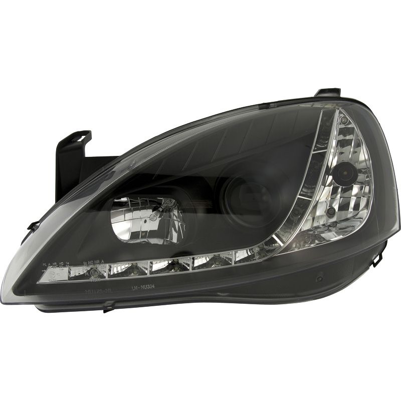 Fari Anteriori DRL SK-Import Neri Opel Corsa C