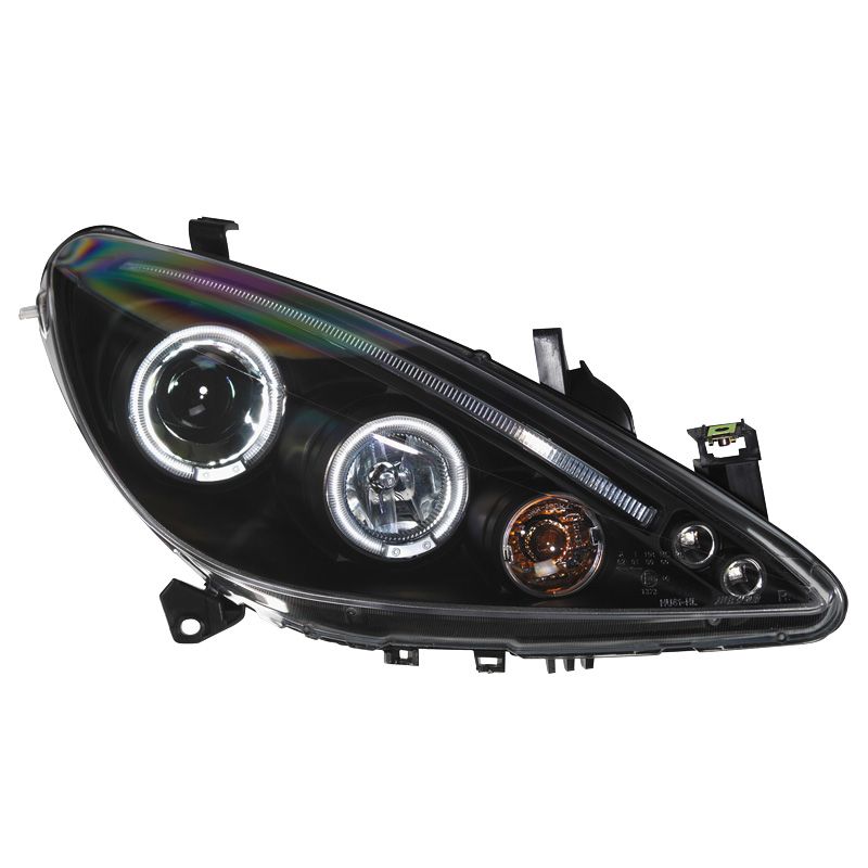 Fari Anteriori Angel Eyes DRL SK-Import Neri Peugeot 307 Pre Restyling