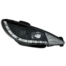 Fari Anteriori DRL SK-Import Neri Peugeot 206 con GTi dal 2002
