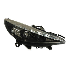 Fari Anteriori DRL SK-Import Neri Peugeot 207 Lampade H1