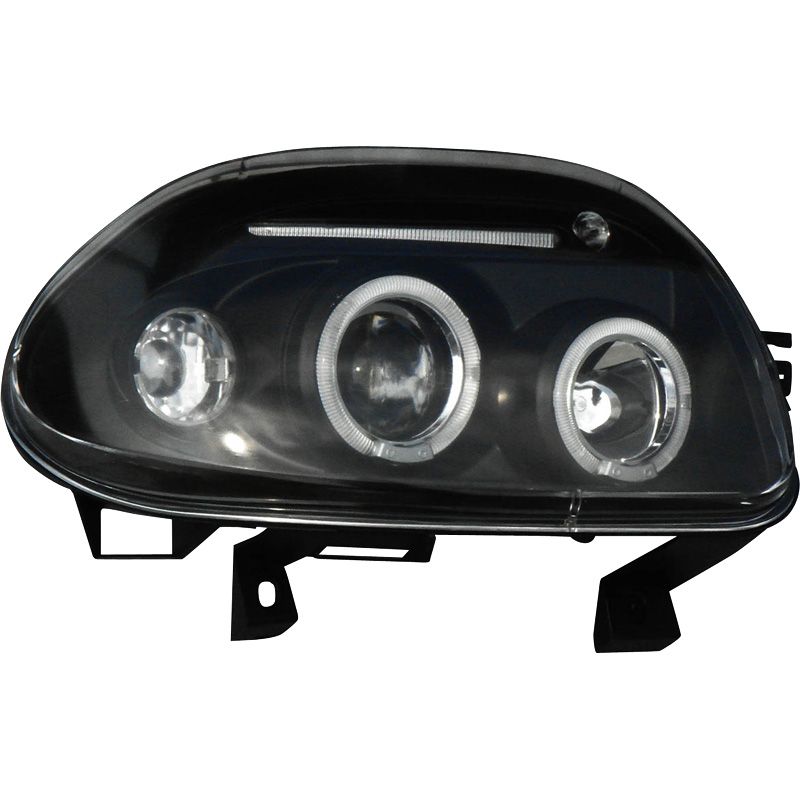 Fari Anteriori Angel Eyes SK-Import Neri Renault Clio II Pre Restyling