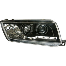 Carica l'immagine nel visualizzatore di Gallery, Fari Anteriori DRL SK-Import Neri Skoda Fabia 6Y 1999-2008