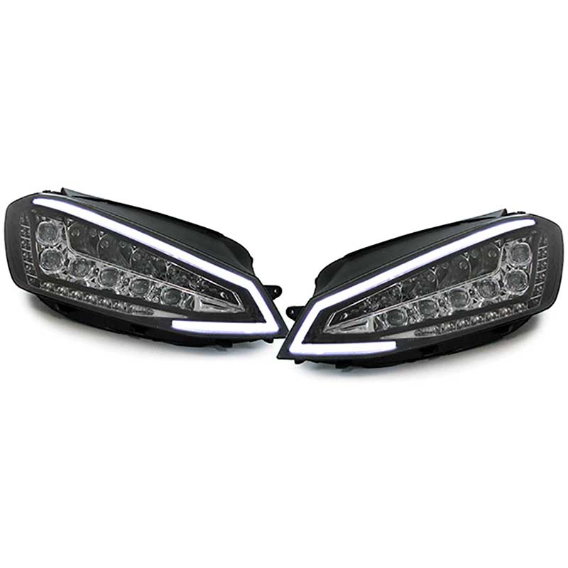 Fari Anteriori DRL SK-Import Neri Volkswagen Golf Mk7 Pre Facelift Full LED - foto 2