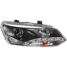Fari Anteriori DRL SK-Import Neri Volkswagen Polo 6R con Motorino