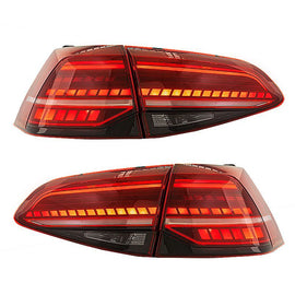 Fanali Posteriori LED Sequenziali SK-Import Rossi Volkswagen Golf Mk7 - foto 2