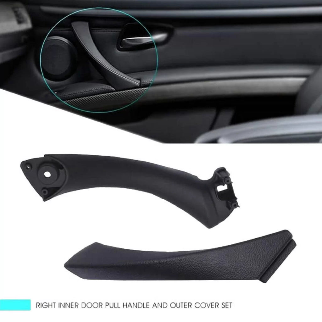 Maniglia interna porta per Bmw 3 E90 05-11 destro anteriore & posteriore porta set 2 pezzi nero